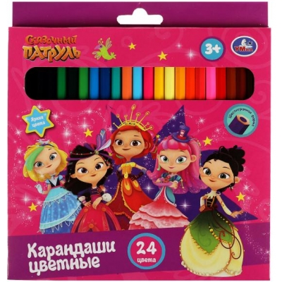 Карандаши 24цв Сказочный патруль (шестигранные)