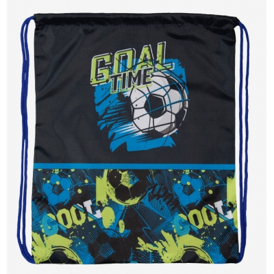 Сумка для сменной обуви 35x43см Goal Time, 1 отделение, водоотталкивающая ткань с рисунком, на верев