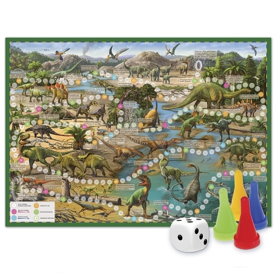 Игра-ходилка с фишками. Путешествие в мир динозавров 59, 5*42 см