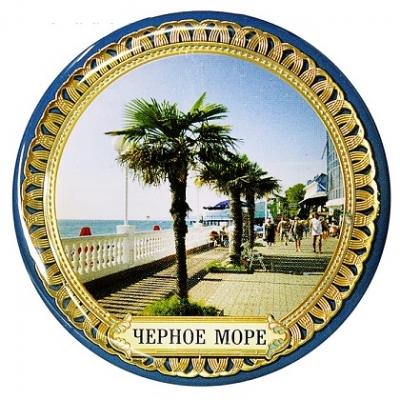 Магнит Побережье Черного моря. Набережная 0. 5x6x6см