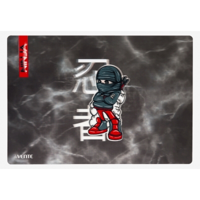 Плёнка для уроков труда 33x23см 3D Ninja, пластиковое 600 мкм, с цветным рисунком, в пластиковом пак