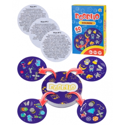 Карточная игра. Dooblio Космос (60 карт)
