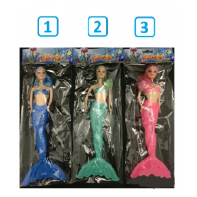 Кукла 29см Русалка, со светом, цвет в ассортименте, в пакете (арт. 8655R)