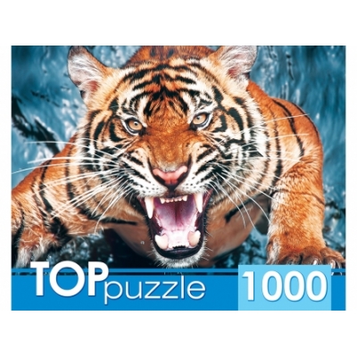 ПАЗЛ 1000 элементов. Грозный тигр