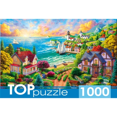 ПАЗЛ 1000 элементов. Деревня у моря