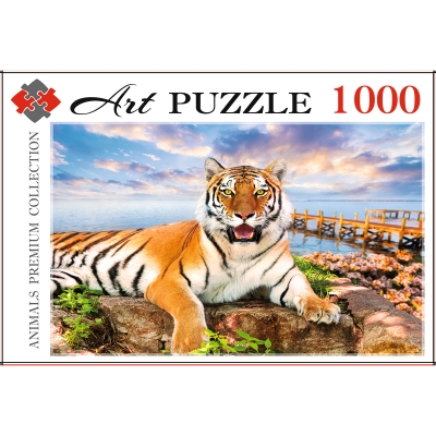 Пазл 1000 элементов. Хищный тигр