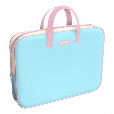 Папка для тетрадей с ручками А4 Light Blue, 360х290х70мм, на молнии, ткань износоморозостойкий водоо