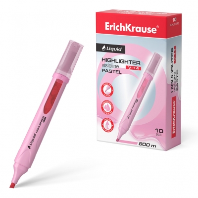 Текстовыделитель розовый 0, 6-4, 0мм Liquid Visioline V-14 Pastel