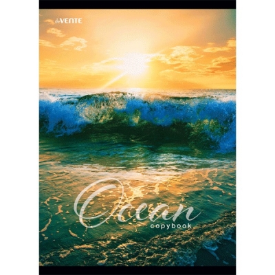 Тетрадь A4 96л. Клетка Ocean, спираль, блок офсет 60г/м², обложка целлюлозный картон 190 г/м² + ВД-л