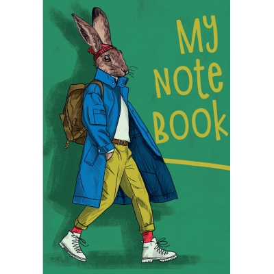 MyArt. БЛОКНОТ в клетку My notebook. Заяц