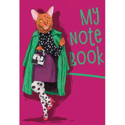 MyArt. БЛОКНОТ в клетку My notebook. Кошка