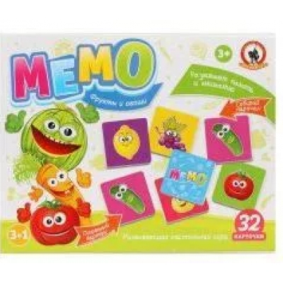 Настольная игра Мемо Фрукты и овощи