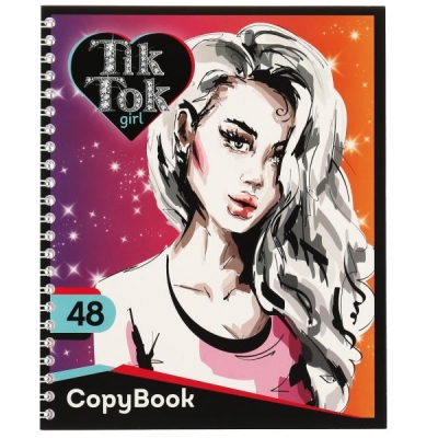 Тетрадь 48л. Клетка TIK TOK GIRL (спираль)