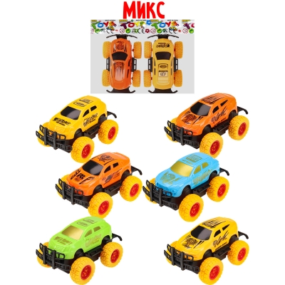 Машинка инерционная, 10, 8х7, 1х6см, цвет микс