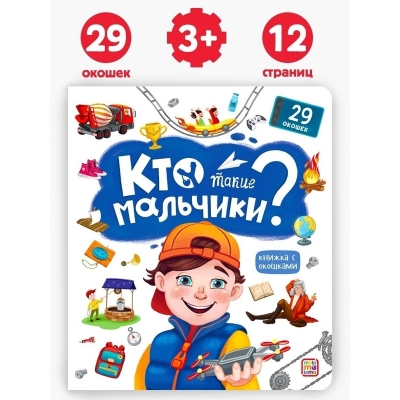 Книжка с окошками. Кто такие мальчики?
