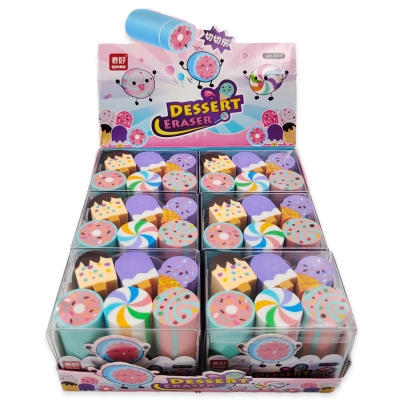 Ластик SWEET набор 6шт в пластиковом боксе