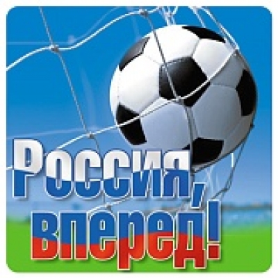 Наклейки. Россия, вперед! 96х95мм