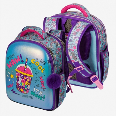 Рюкзак Junior. POP style 14л, школьный жесткий, 35x27x13см, вес 800 г, 1 отделение на молнии с разде
