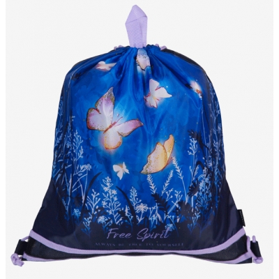 Сумка для сменной обуви 40x47см Free Spirit, водоотталкивающая ткань, на веревочной завязке, с встав