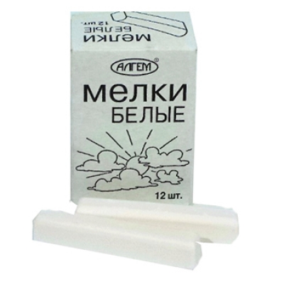 Мел белый 12шт