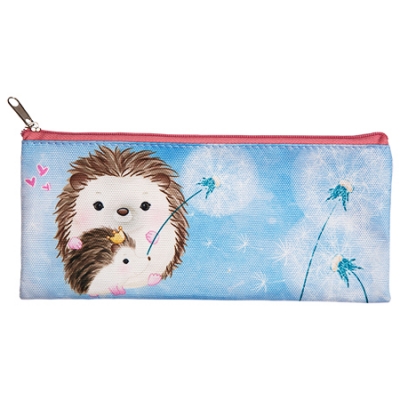 Пенал-косметичка 1 отделение Ёжик, 210х90х10мм, на молнии, текстиль