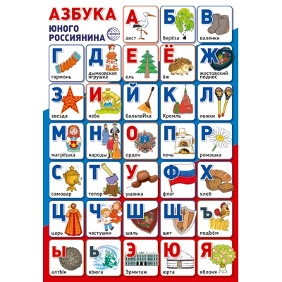 Плакат А3 Азбука юного россиянина