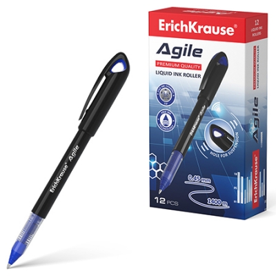 Роллер синий 0, 5мм Agile, толщина письма 0, 45мм