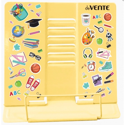 Подставка для книг 154x152мм Back to School, металлическая окрашенная, вес 235 г, с противоскользящи