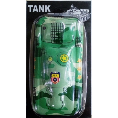 Пенал 1 отделение 230x120x70мм Tank, откидная планка, внутренний карман-сетка, цвет - ассорти (без в