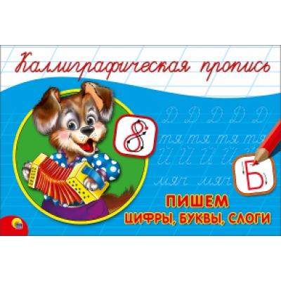КАЛЛИГРАФИЧЕСКАЯ ПРОПИСЬ А5. Альбомная. ПИШЕМ ЦИФРЫ, БУКВЫ, СЛОГИ