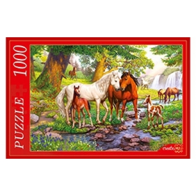 ПАЗЛ 1000 элементов. ДОЛИНА ЛОШАДЕЙ (Арт. Ф1000-8749 )