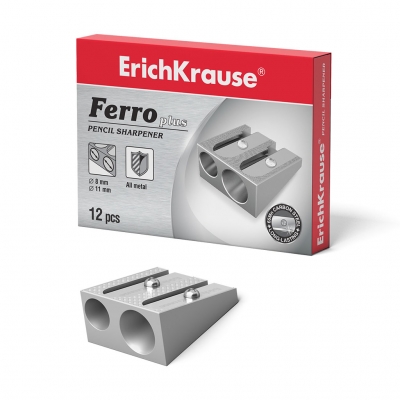 Точилка 2 отверстия Ferro Plus, металлическая