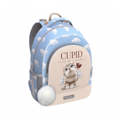 Рюкзак Cupids 15л ErgoLine, 39*28*14см, эргономичная спинка, 1 отделение, большой внешний карман на