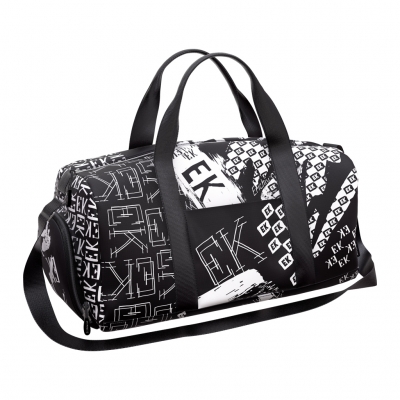 Сумка для спорта и путешествий Black Logo 24л, 24*49*25см, 1 отделение, обувной отсек, внешний карма