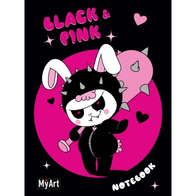 MyArt. Блокнот в линию Black & Pink. НеЗая
