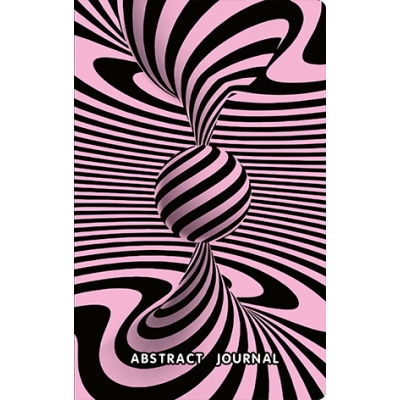 Записная книжка А5 56л. Абстракция 7, скрепка, линия, Софт тач с выборочным УФ-лаком