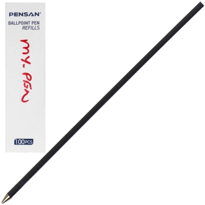 Стержень шариковый синий 139мм 1, 0мм масляный, для ручек My-Pen
