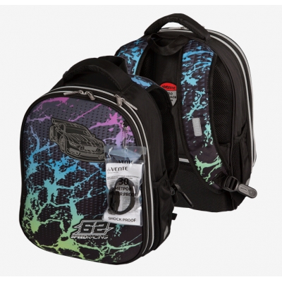 Рюкзак школьный жёсткий 38x29x17см Choice Lite. Speed Racing, 17л, вес 880 г, 1 отделение на молнии