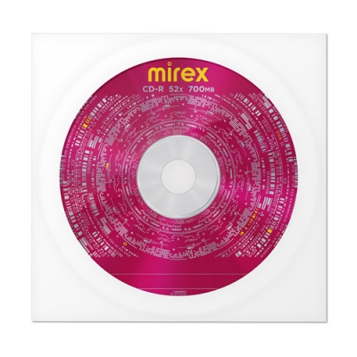 Диск CD-R  Mirex  Brand 700Мб 52x в бумажном конверте