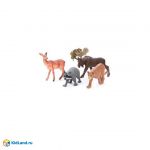Набор фигурок Дикие животные, 4 шт. , пакет