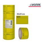 Этикет-лента 30*20мм жёлтая, 200 шт в рулоне (цена за 1 рулончик)