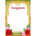 Благодарность (фольга) (спайка 20шт) (цена за спайку)